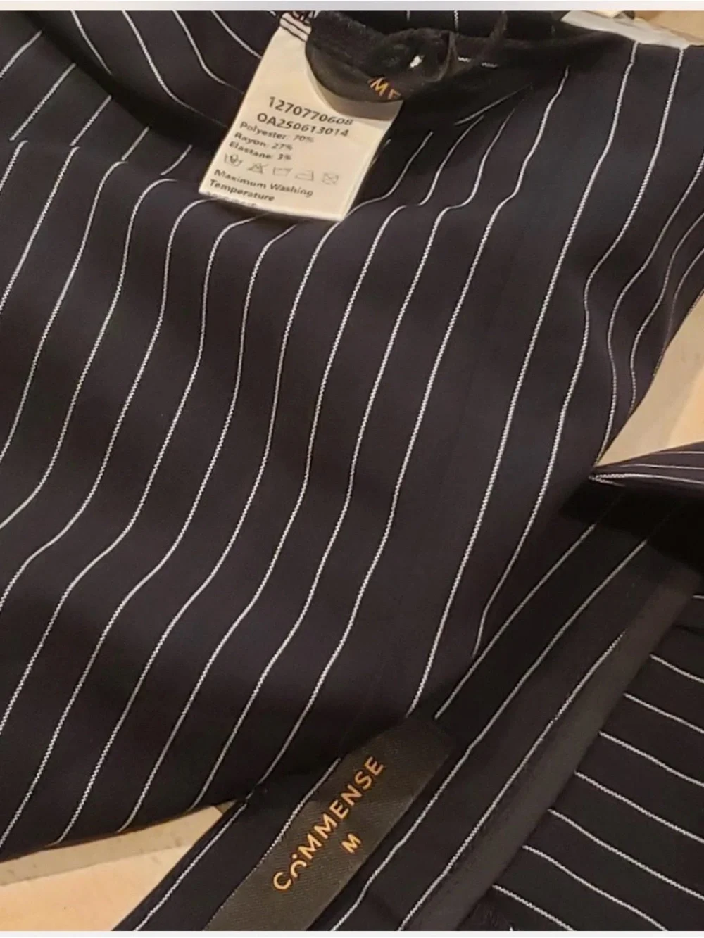 Commense  Pinstripe Sleeveless top and pants set
